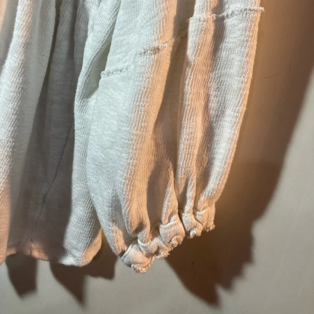 Free People We the Free Snowbell Oversized Balloon Sleeve Top Small/XSmall